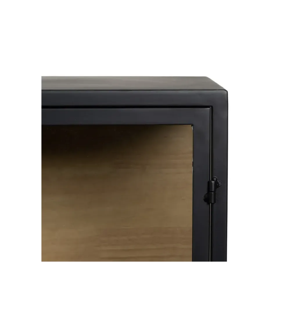 Komoda Witryna NEGRO 150 cm czarna