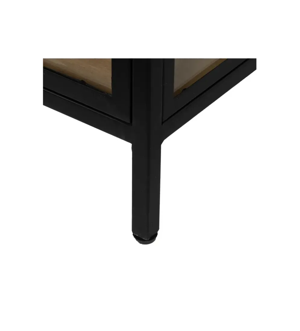 Komoda Witryna NEGRO 150 cm czarna