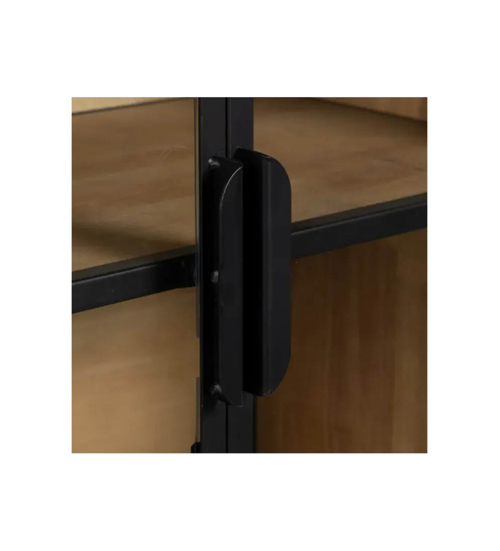Komoda Witryna NEGRO 150 cm czarna