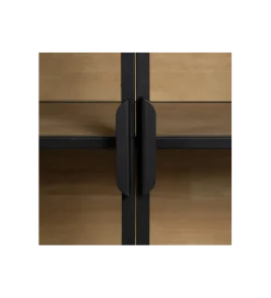 Komoda Witryna NEGRO 150 cm czarna