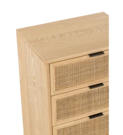 Komoda wysoka BASONOT 100 cm naturalna