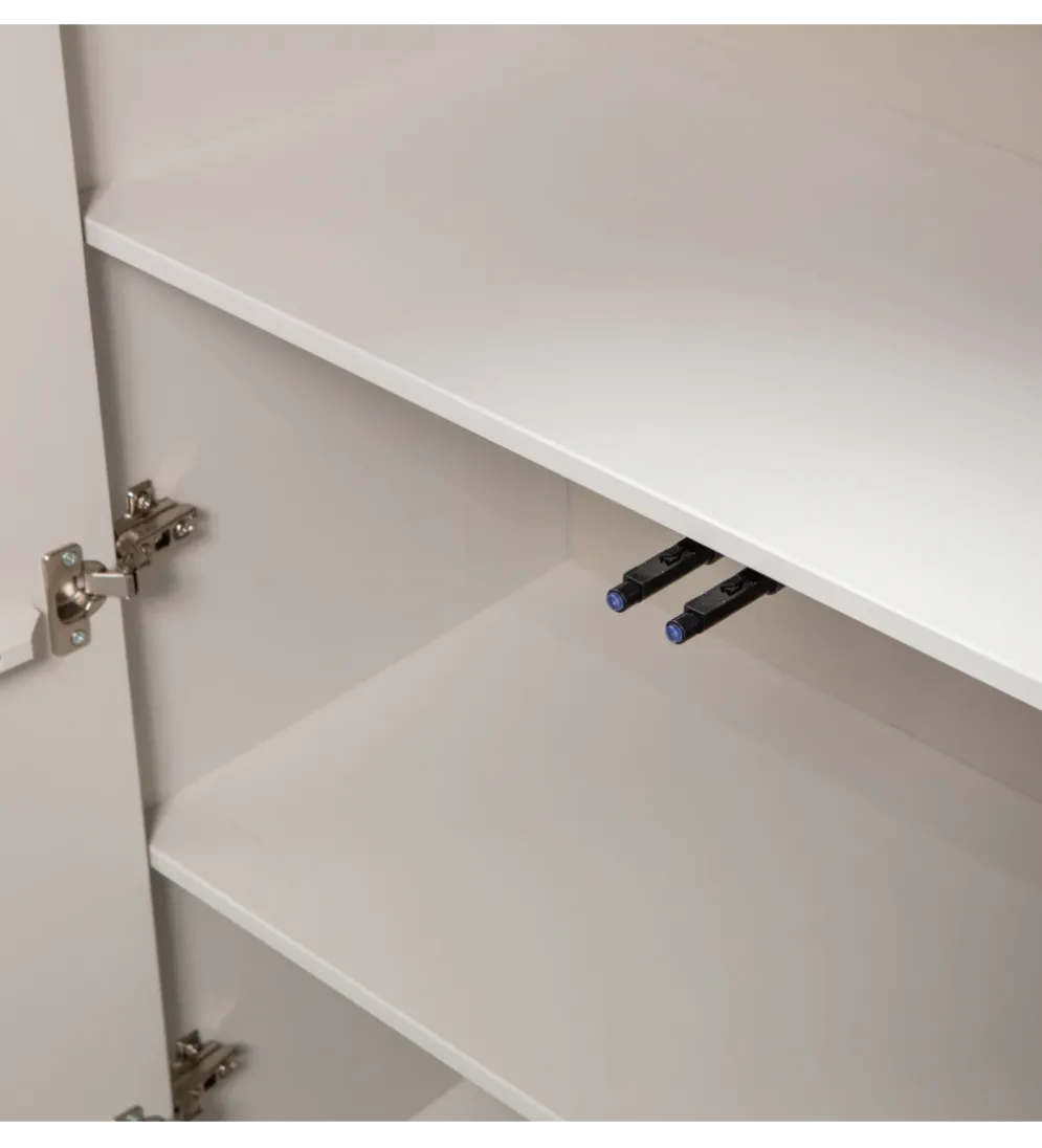 Komoda wysoka CADIZ 135 cm drewno sosny mist