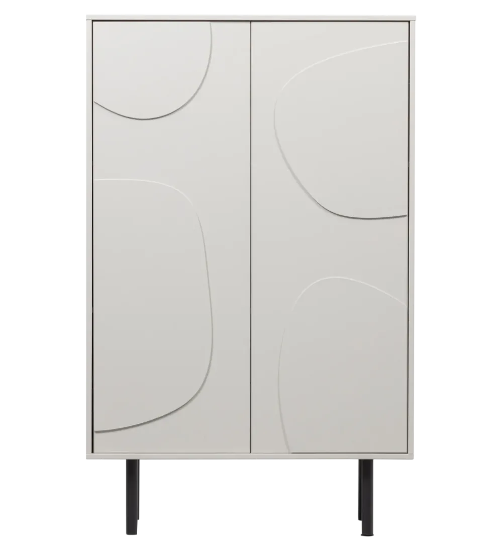 Komoda wysoka CADIZ 135 cm drewno sosny mist