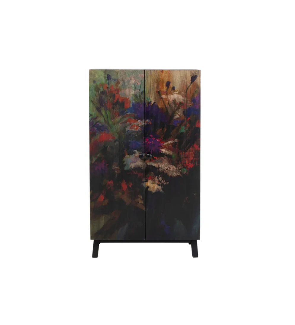 Komoda wysoka Fleur 140 cm wielokolorowa