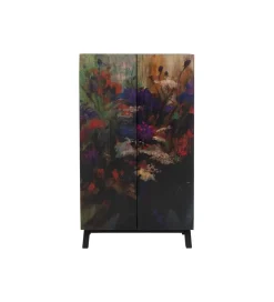 Komoda wysoka Fleur 140 cm wielokolorowa