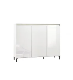Komoda wysoka GENUA 138 cm biała