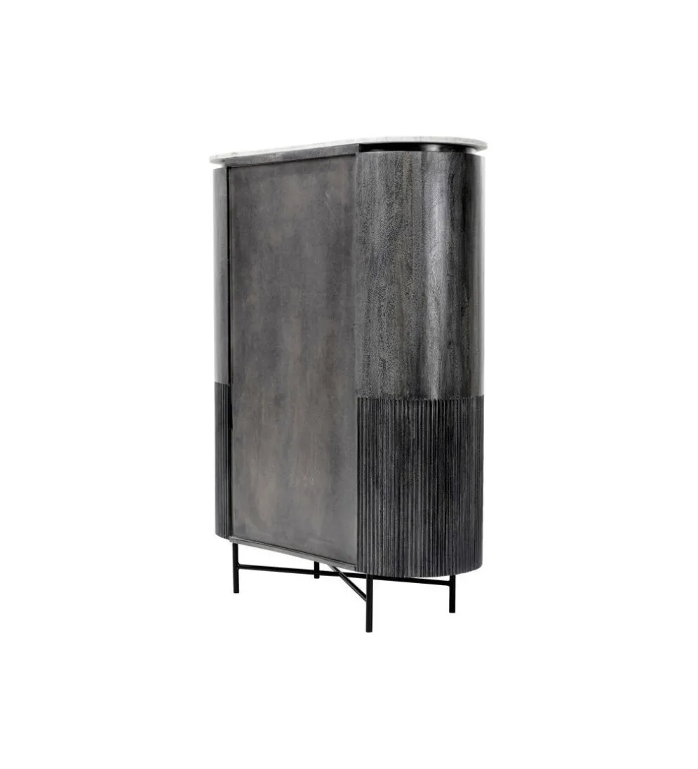 Komoda wysoka GLENN 100 cm antracytowa