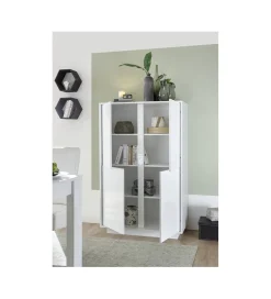 Komoda wysoka ICEE 92 cm biała