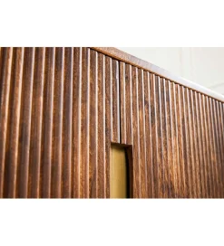 Komoda wysoka NAGOJA 80 cm drewno mango brąz