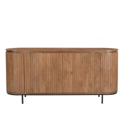 Komoda wysoka NOORK 115 cm w kolorze orzechowym