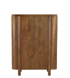 Komoda wysoka SALANO 150 cm drewno mango naturalna