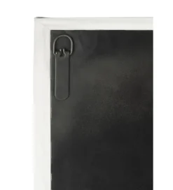Komoda wysoka Shanil 90 cm drewno czarna