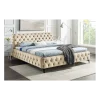 Łóżko MODERN BAROCK 180 x 200 cm welwet champagne