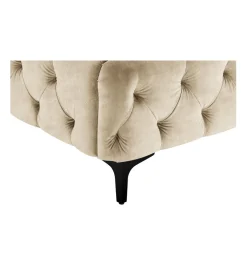 Łóżko MODERN BAROCK 180 x 200 cm welwet champagne