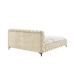 Łóżko MODERN BAROCK 180 x 200 cm welwet champagne