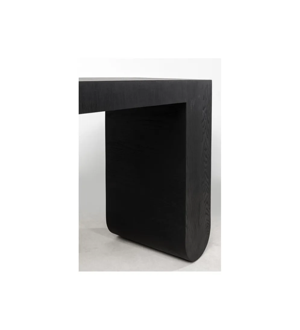 Konsola Curve 120 cm w optyce jesionu czarna