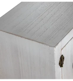 Konsola DECAPE 63 cm przecierana biel