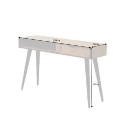 Konsola Industrial 120 cm drewno mango
