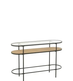 Konsola IVY 120 cm naturalna czarna