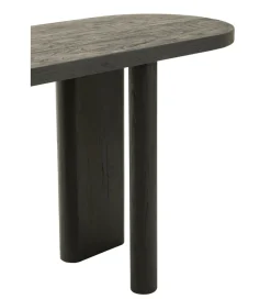 Konsola LEMONE 150 cm drewno teak czarna
