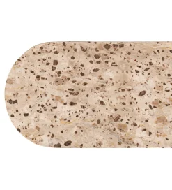 Konsola MATHILDE 140 cm naturalna w optyce marmuru