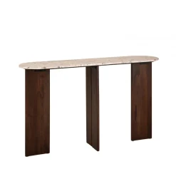 Konsola MATHILDE 140 cm naturalna w optyce marmuru