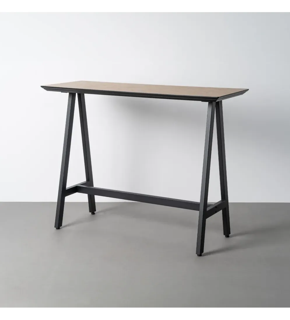 Konsola MESINOY 138 cm brązowa