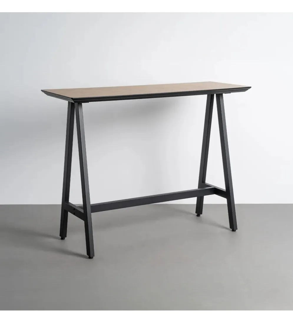 Konsola MESINOY 138 cm brązowa