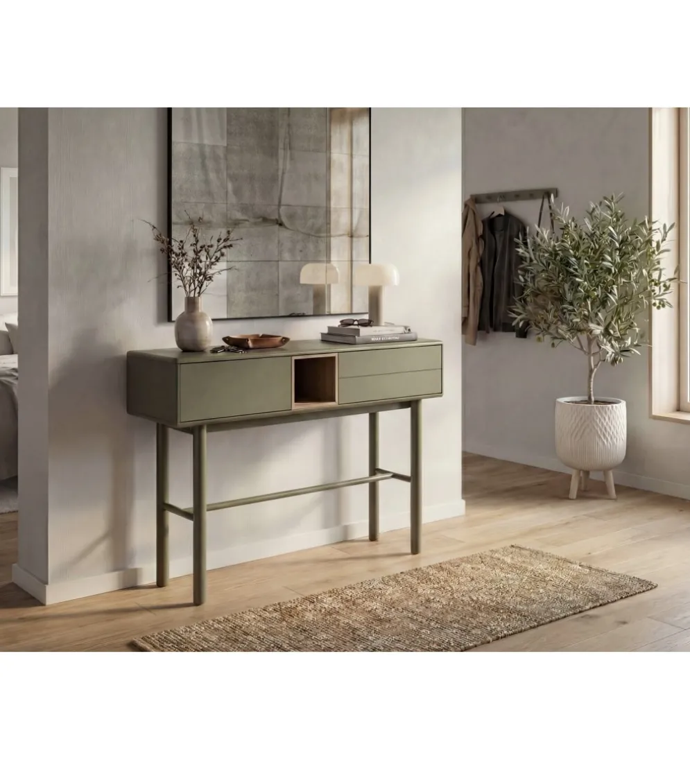 Konsola MOLLARI 120 cm zielona