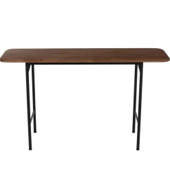 Konsola NEO 140 cm drewno kauczuk brązowa