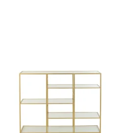 Konsola RACKYN 120 cm szklana złota