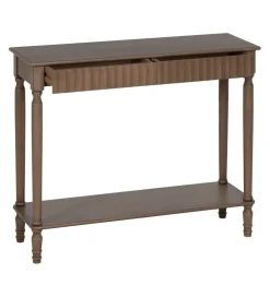 Konsola TEMPU 90 cm drewno sosna brązowy outlet