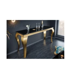 Konsola TRENTINO Modern Barock 140 cm czarna