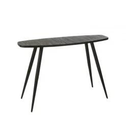 Konsola ZAMBIA 120 cm drewno teak czarna