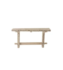 Konsola z drewna z recyklingu PONTE 150 cm bielony