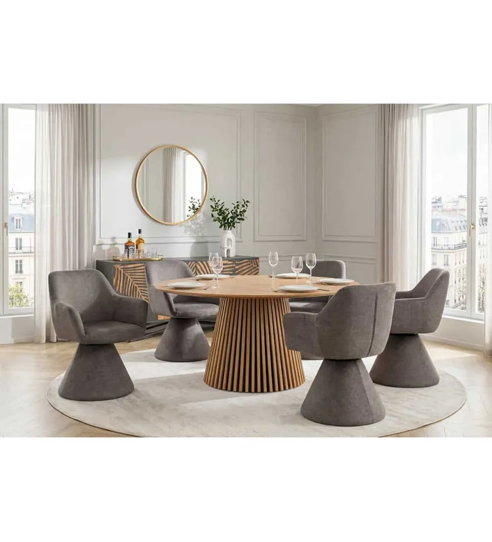 Krzesło AMBIENTO 79 cm obrót 180 stopni szare