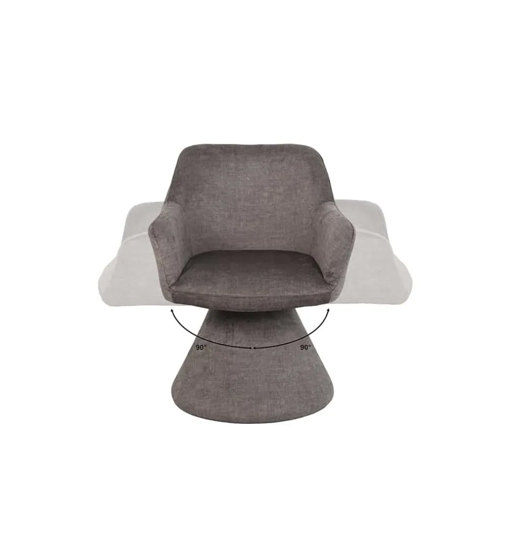 Krzesło AMBIENTO 79 cm obrót 180 stopni szare