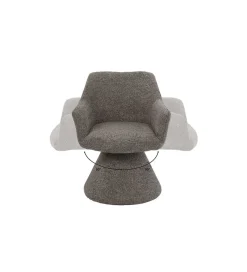 Krzesło AMBIENTO 79 cm obrót 180 stopni brązowe