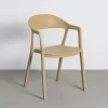 Krzesło BARETO 80 cm khaki z podłokietnikami nogi v