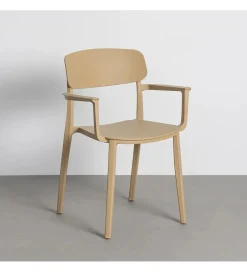 Krzesło BARETO 80 cm khaki z podłokietnikami