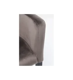 Krzesło BLACK MODE 87 cm welwet szary