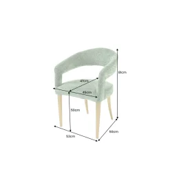 Krzesło BOUTIQUE 81 cm zielony