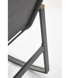 Krzesło bujane ZLATAN 97 cm popielate