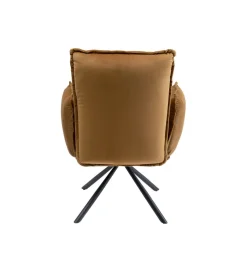 Krzesło CHELSEA 88 cm welur brązowe
