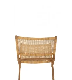Krzesło FOLDE 78 cm drewno teak rattan