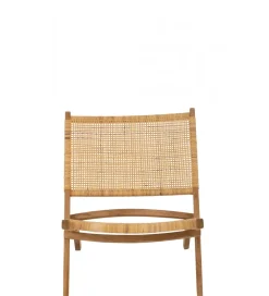 Krzesło FOLDE 78 cm drewno teak rattan