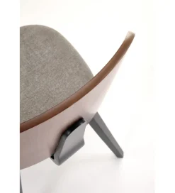 Krzesło K563 77 cm orzechowy popielaty czarny