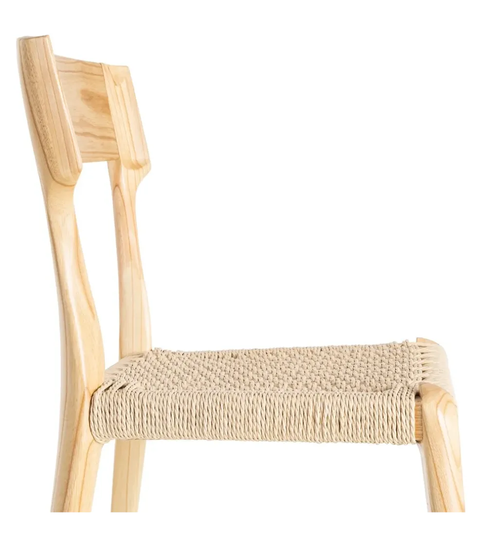 Krzesło NATER 81 cm drewno jesion naturalne