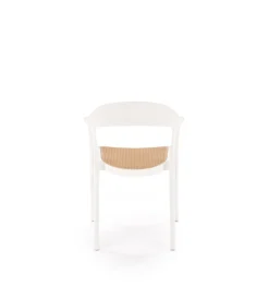 Krzesło ogrodowe K530 80 cm białe naturalne