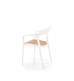 Krzesło ogrodowe K530 80 cm białe naturalne